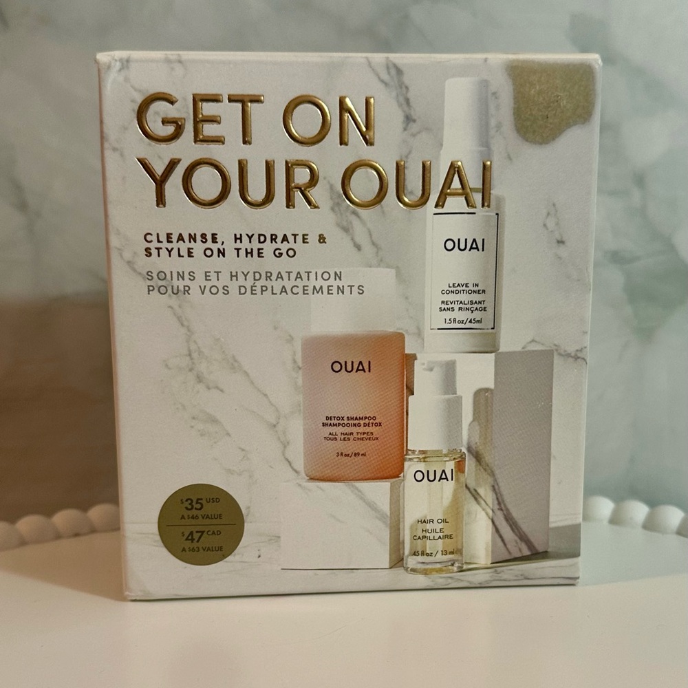 OUAI “Get on Your Ouai” Travel Hair Care Trio